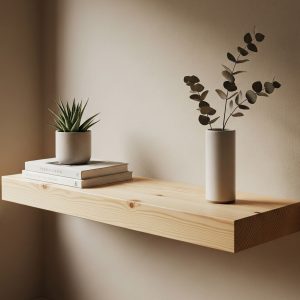 Pine Floating shelves