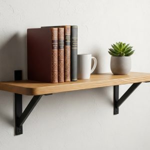 Oak shelves